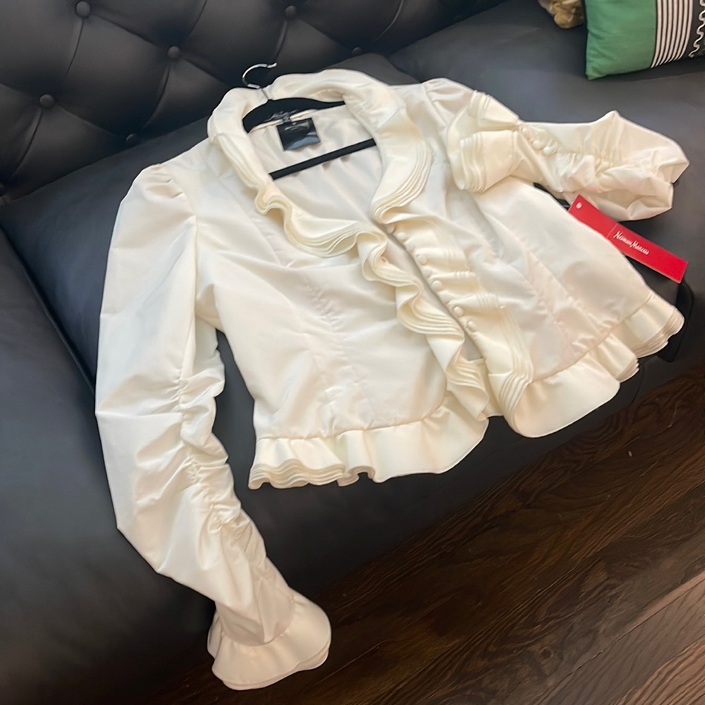 Ivory Carmen Marc Valvo Blouse